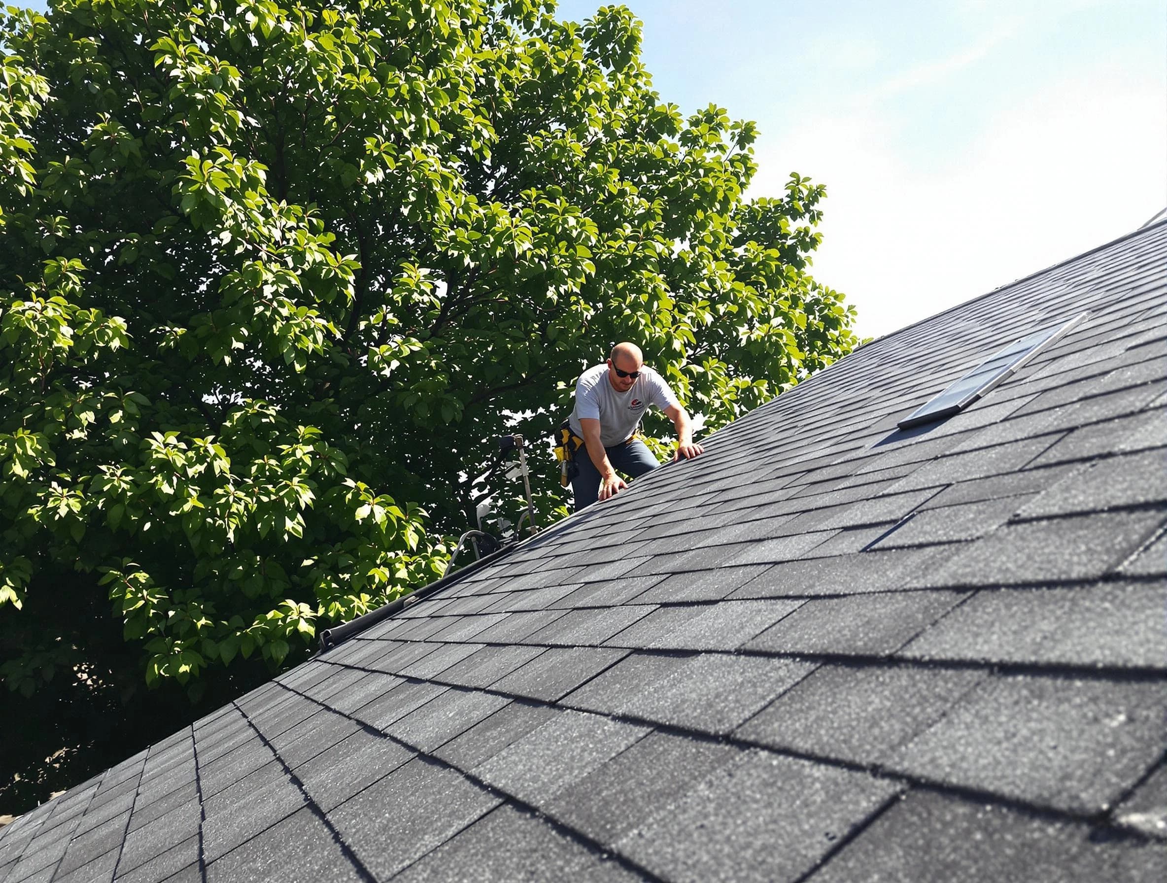 Certified roofers from Berea Roofing Company working in Berea, OH