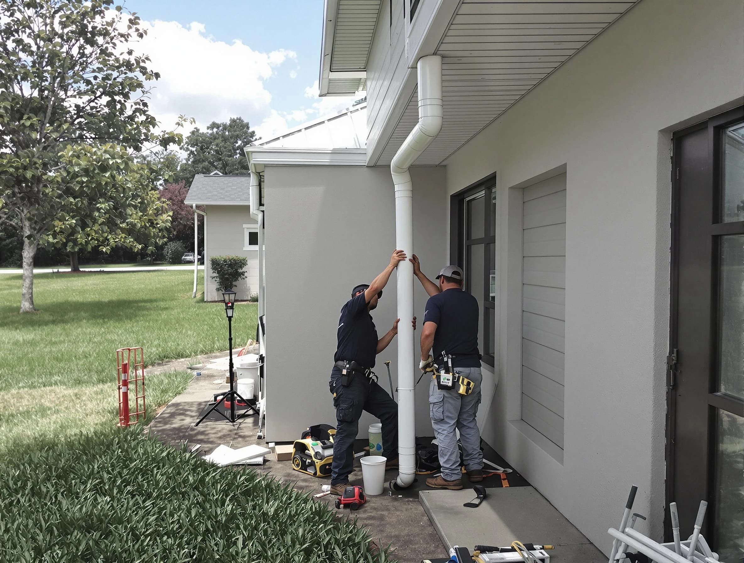 Downspout Installation in Berea